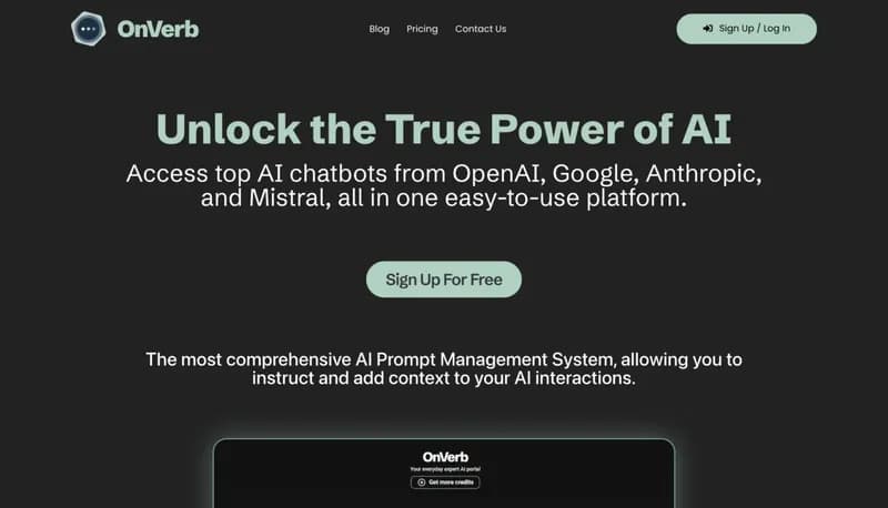 OnVerb screenshot