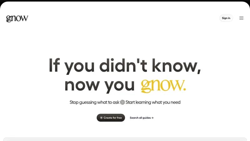 gnow website