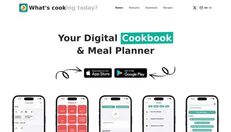 What's Cooking - Meal Plan screenshot