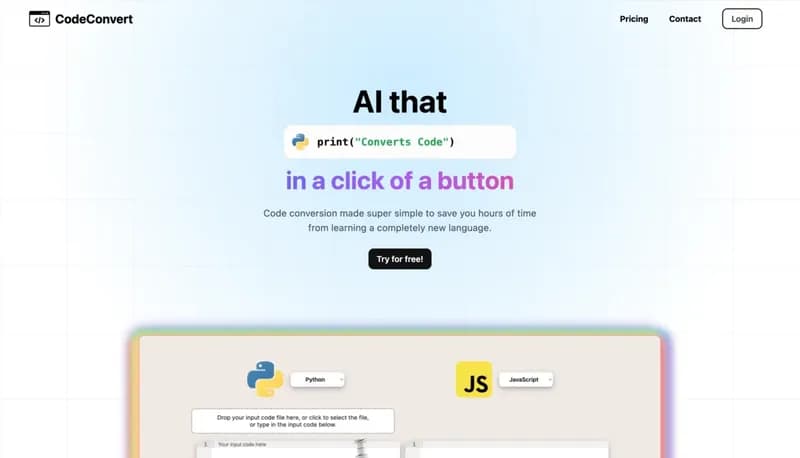 CodeConvert AI screenshot