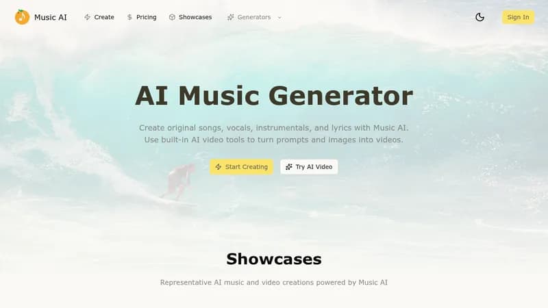 music ai website