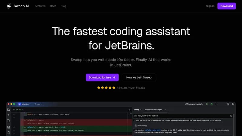 sweep ai website