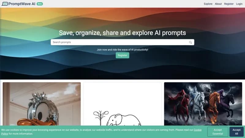 PromptWave AI screenshot