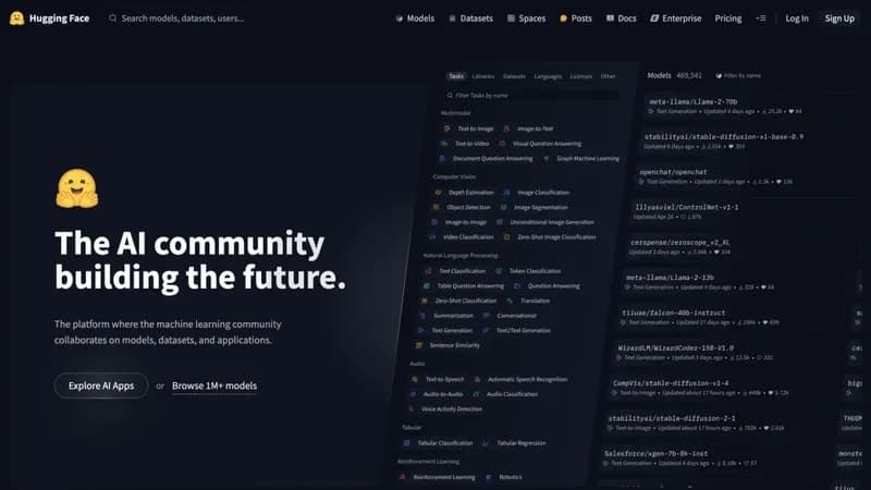 Hugging Face screenshot