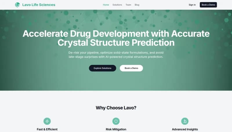 Lavo Life Sciences screenshot