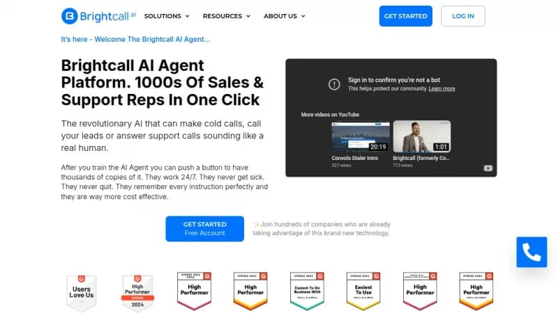 Brightcall.ai screenshot