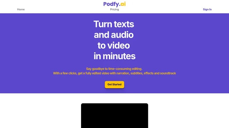 podfy.ai website
