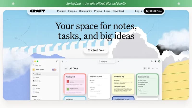 craft website
