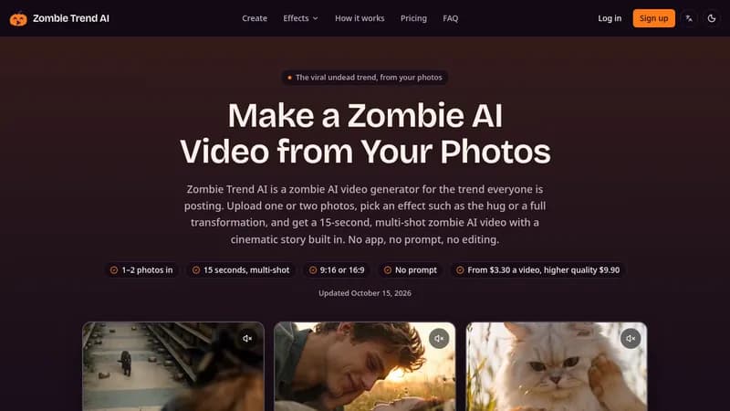 zombie trend ai website