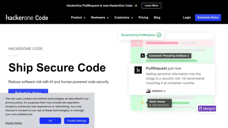 hackerone code website