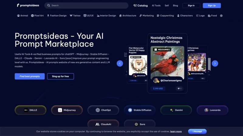 Promptsideas screenshot