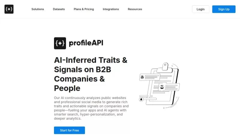 ProfileAPI screenshot