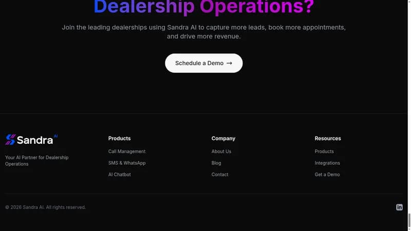sandra ai website