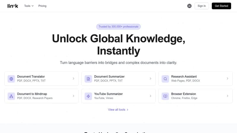 linnk ai website