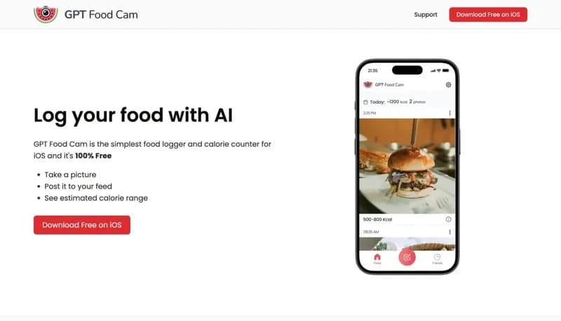 GPT Food Cam screenshot