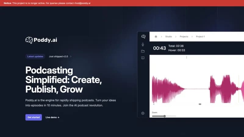 Poddy.ai screenshot