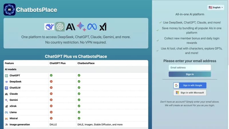 ChatbotsPlace screenshot