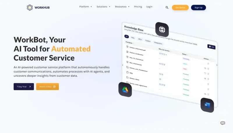 WorkBot screenshot