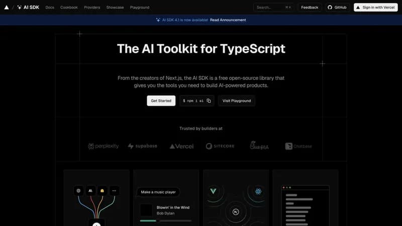 AI SDK screenshot