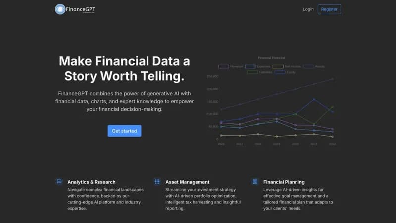 FinanceGPT screenshot