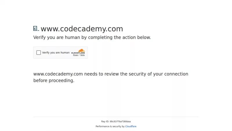 Codecademy screenshot