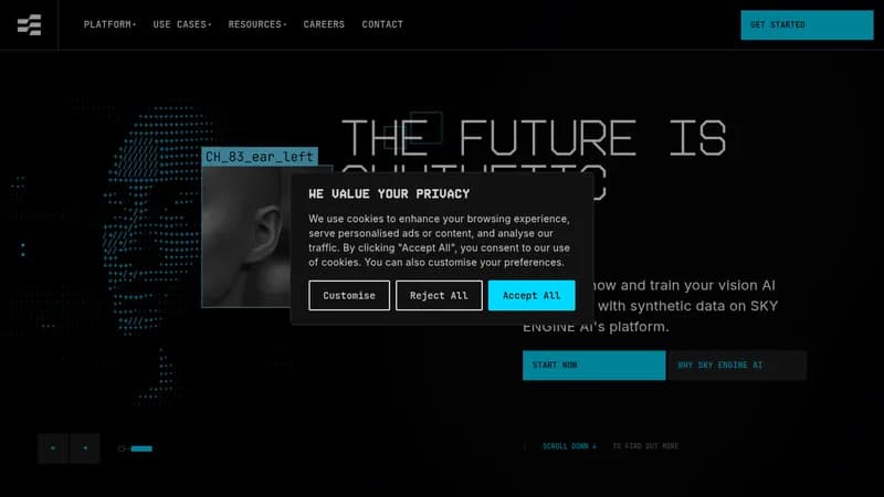 sky engine ai website