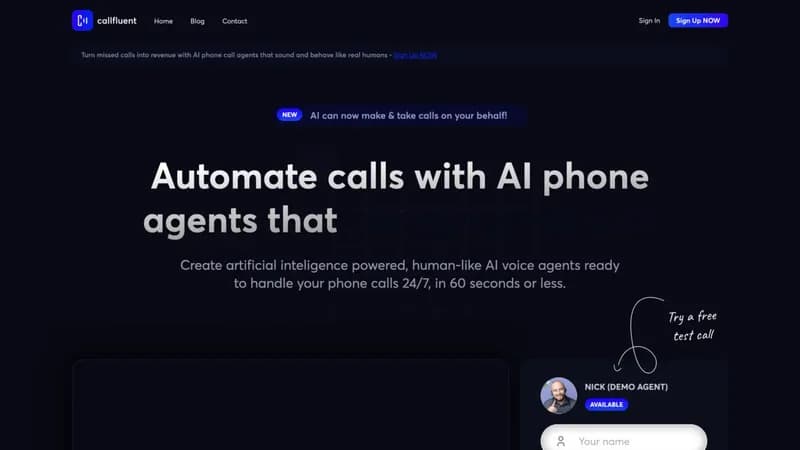 Callfluent AI screenshot
