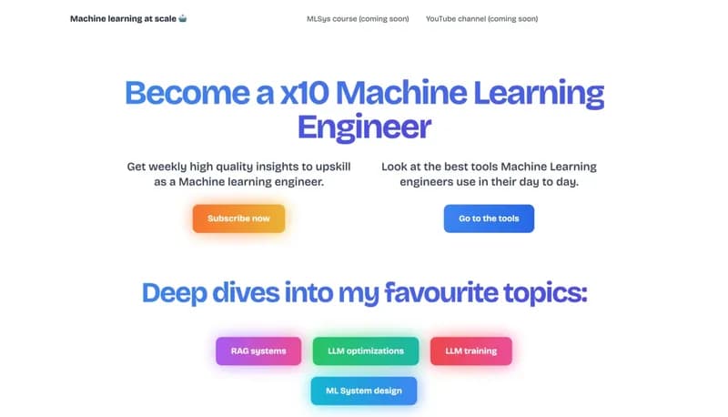Machine Learning at Scale screenshot