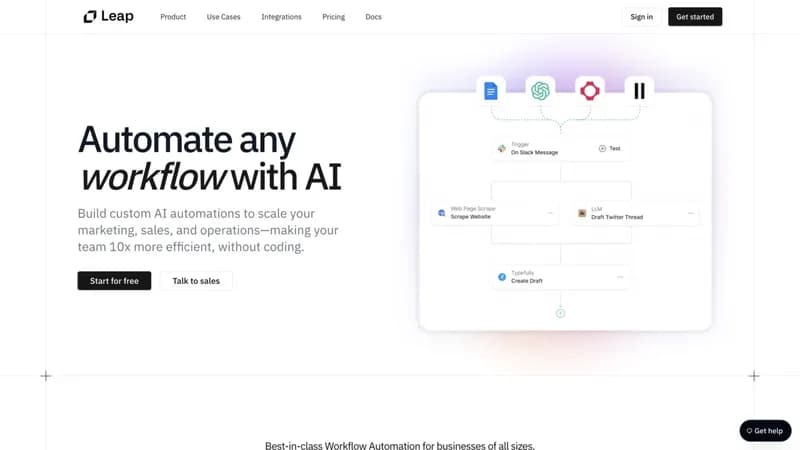 Leap AI screenshot
