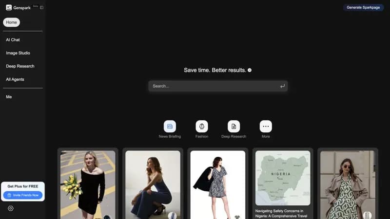 Sparkpage screenshot