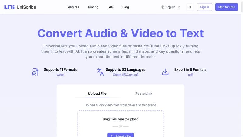 uniscribe website