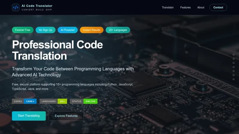 ai code translator website