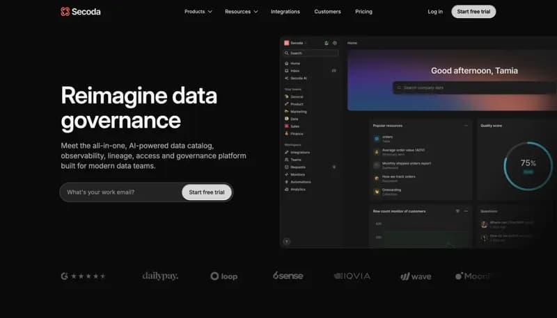 Secoda screenshot