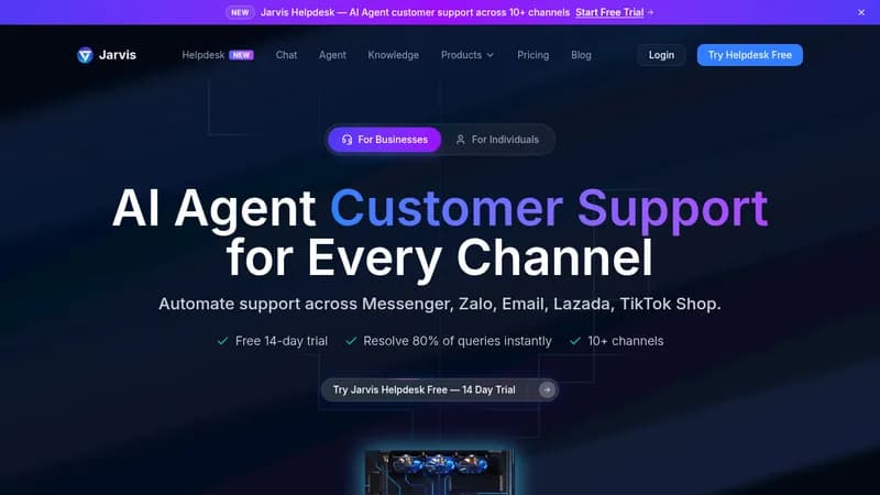 jarvis helpdesk website