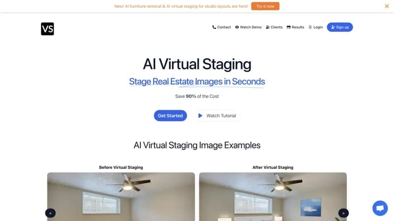 AI Virtual Staging screenshot