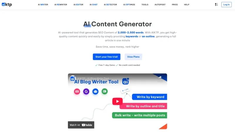 AI SEO Content Generator screenshot