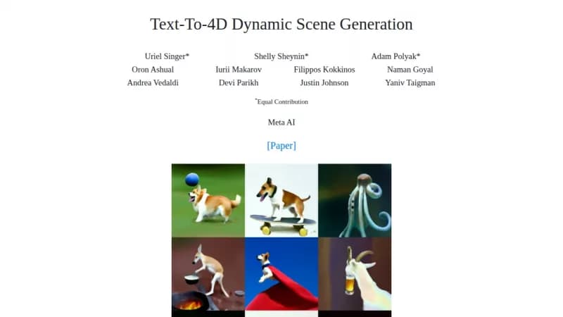 MAV3D (Make-A-Video3D) screenshot