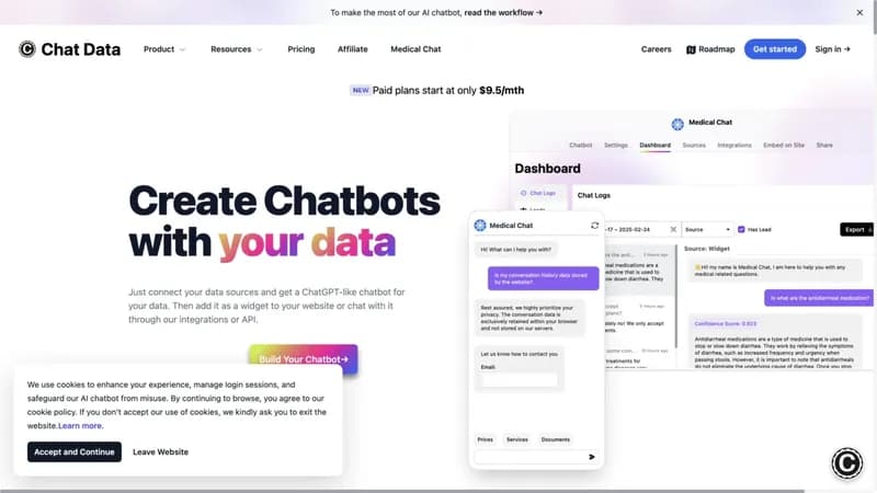 Chat Data screenshot