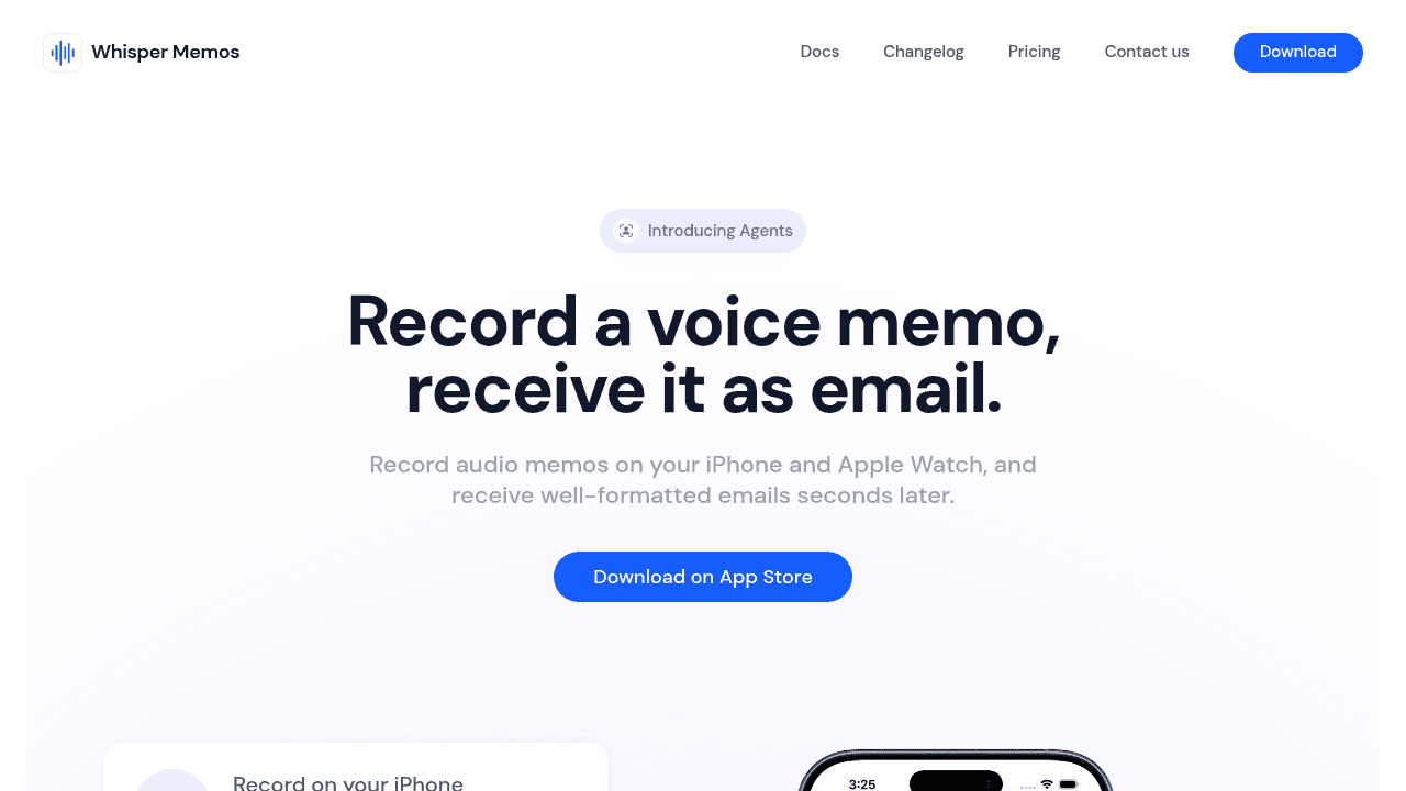 whisper memos website