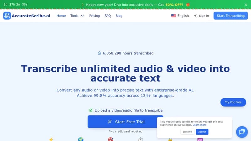 accuratescribe.ai website