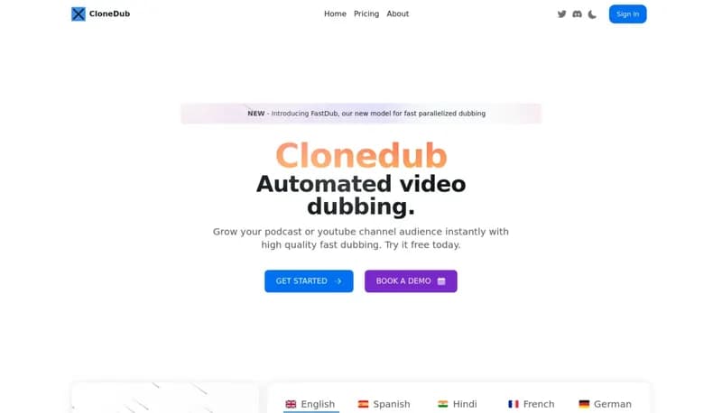 CloneDub screenshot