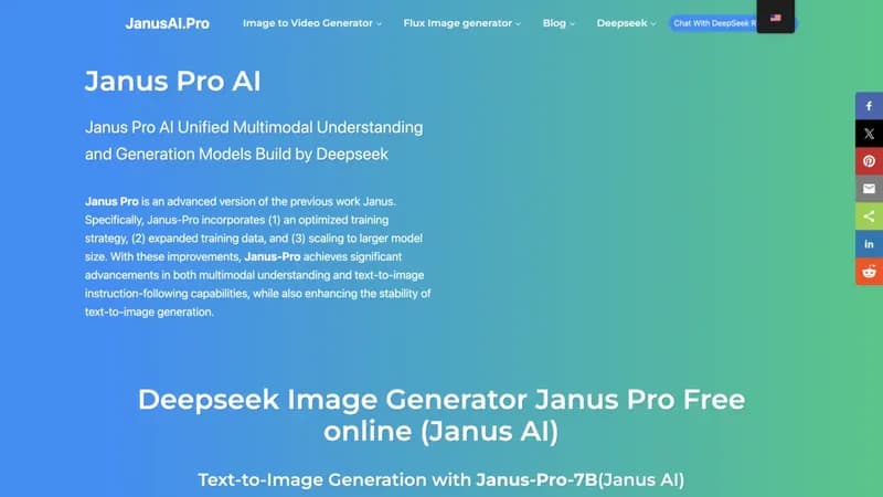 Janus Pro AI screenshot