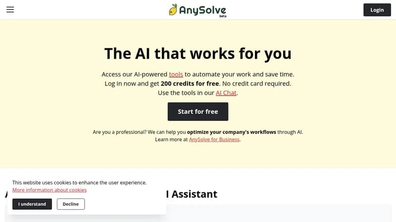 anysolve website
