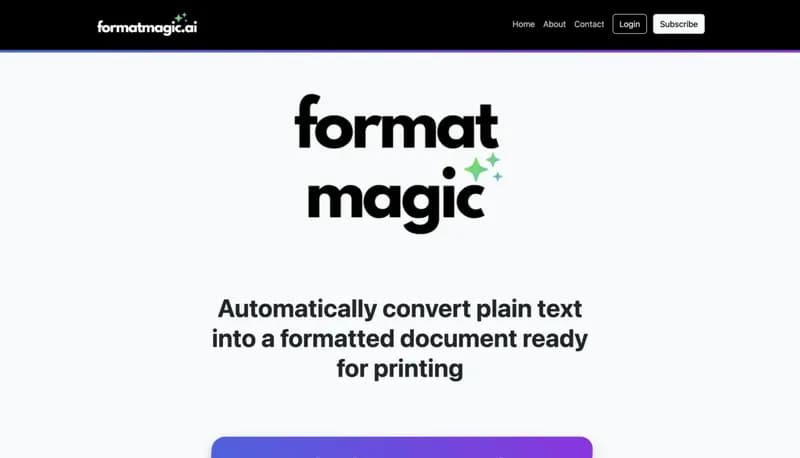 Format Magic screenshot