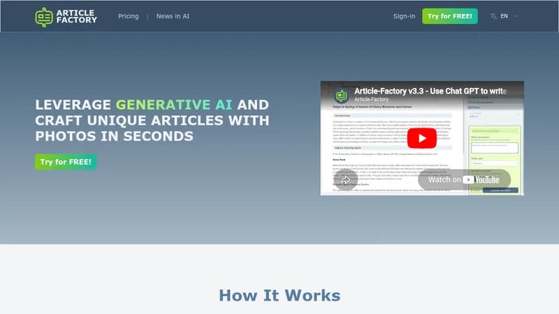 article factory website