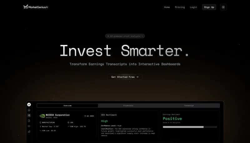 Market Genius AI screenshot