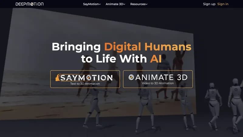 DeepMotion screenshot