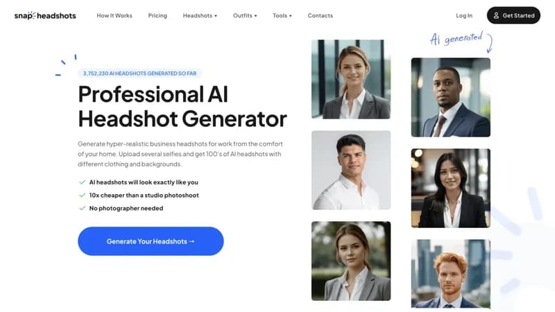 AI Headshot Generator screenshot