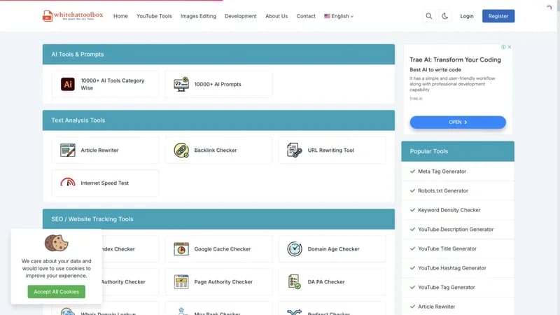 Whitehat Toolbox screenshot