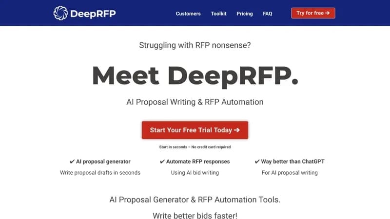 DeepRFP screenshot